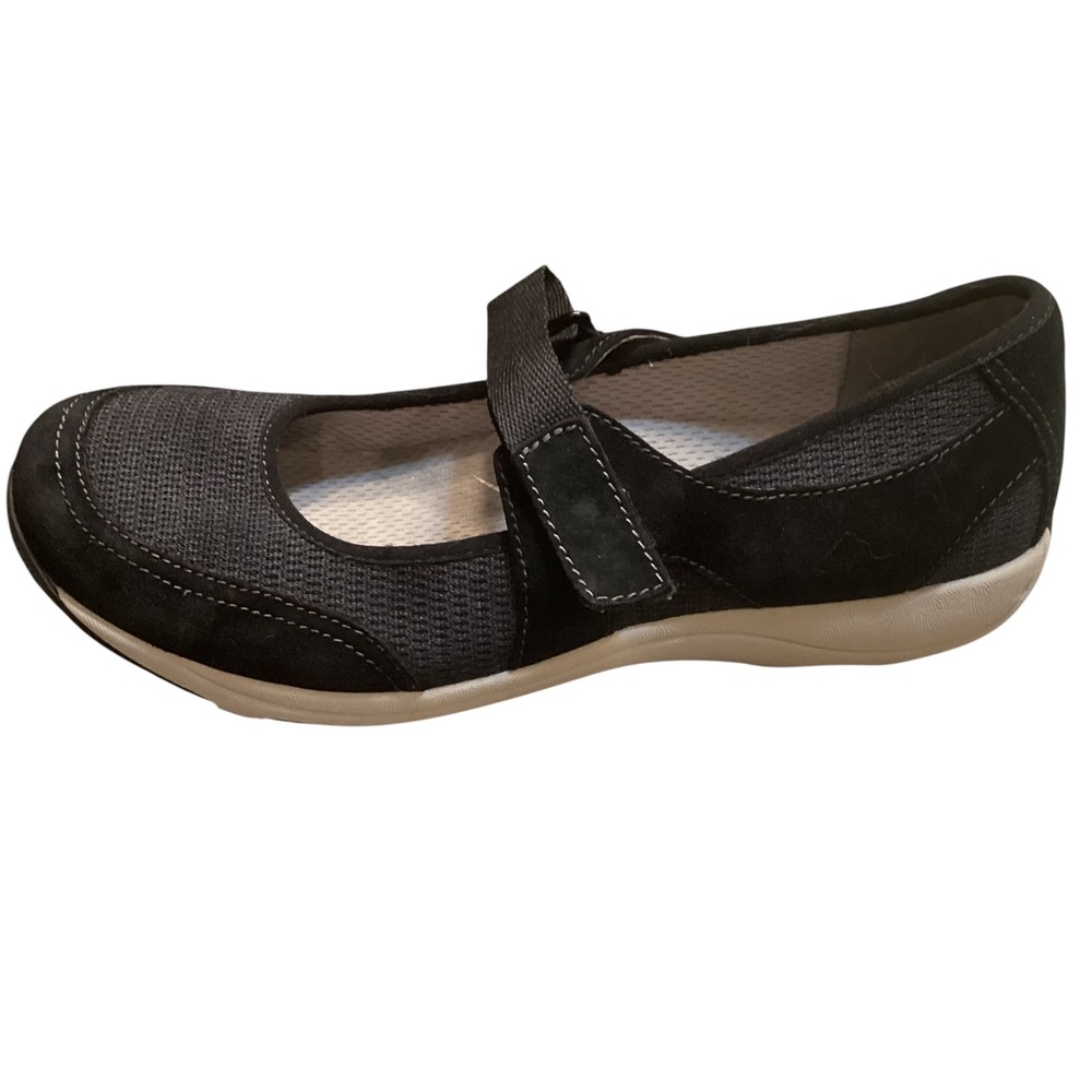 Dansko Hennie Black Suede Mary Jane Walking Shoes Sneakers Women 40 / 9.5 EUC